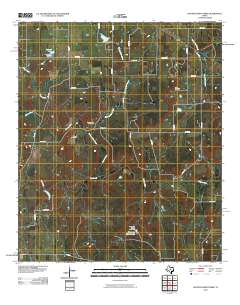 Hunting Shirt Creek 2010 topographic map thumbnail
