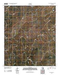 Pecan Springs 2010 topographic map thumbnail