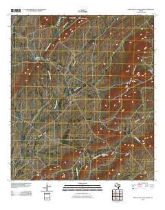 Pena Blanca Mountains 2010 topographic map thumbnail