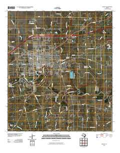 Seguin 2010 topographic map thumbnail