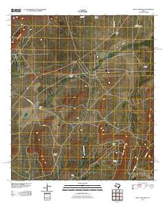 Wolf Camp Hills 2010 topographic map thumbnail