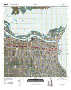 Corpus Christi 2010 topographic map thumbnail