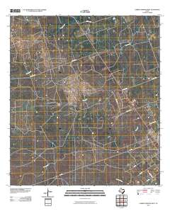 Carrizo Springs West 2010 topographic map thumbnail