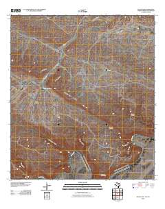 Bullis Gap 2010 topographic map thumbnail