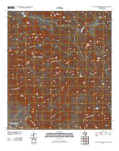 Agua Adentro Mountain 2010 topographic map thumbnail