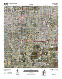 Bellaire 2010 topographic map thumbnail