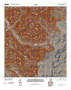 Bourland Canyon 2010 topographic map thumbnail