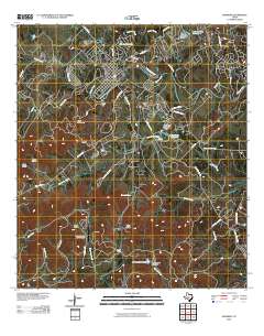 Bandera 2010 topographic map thumbnail