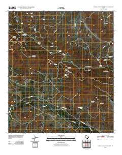 Barrilla Mountains West 2010 topographic map thumbnail