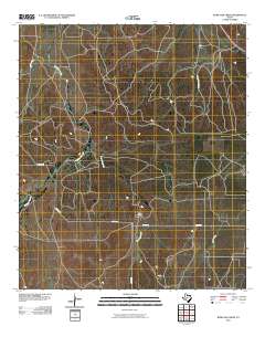 Burr Oak Creek 2010 topographic map thumbnail