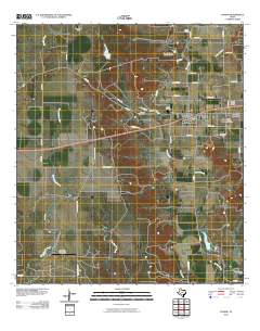 D'Hanis 2010 topographic map thumbnail