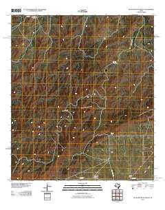 Glass Mountain Ranch 2010 topographic map thumbnail