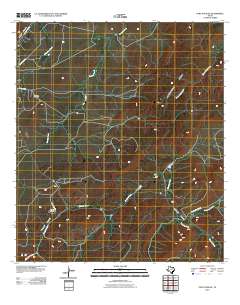 Fort Davis SE 2010 topographic map thumbnail