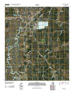 Evadale 2010 topographic map thumbnail