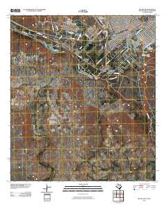 Del Rio SW 2010 topographic map thumbnail