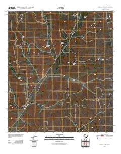 Harrell Canyon 2010 topographic map thumbnail
