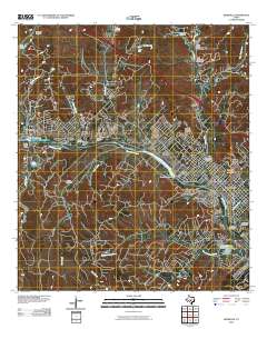 Kerrville 2010 topographic map thumbnail