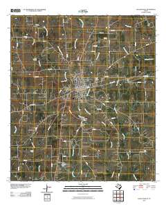 Hallettsville 2010 topographic map thumbnail