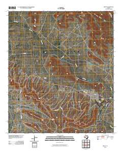 Iraan 2010 topographic map thumbnail