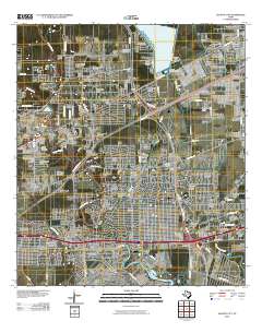Jacinto City 2010 topographic map thumbnail