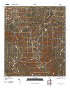 Lozier Canyon North 2010 topographic map thumbnail