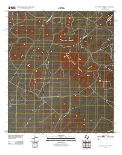 Mano Prieto Mountain 2010 topographic map thumbnail