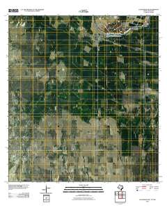 Los Ebanos NW 2010 topographic map thumbnail