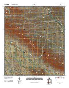 Persimmon Gap 2010 topographic map thumbnail