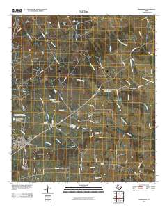Normangee 2010 topographic map thumbnail
