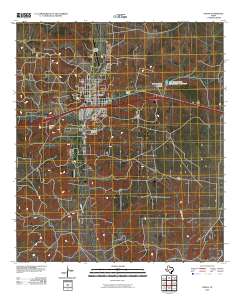 Ozona 2010 topographic map thumbnail