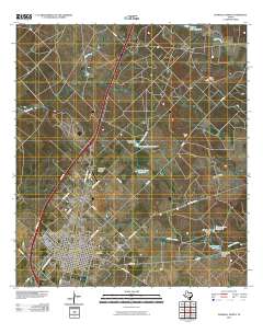 Pearsall North 2010 topographic map thumbnail