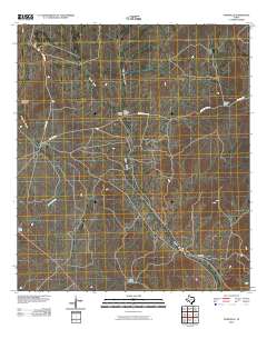 Pumpville 2010 topographic map thumbnail