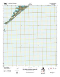 San Luis Pass 2010 topographic map thumbnail