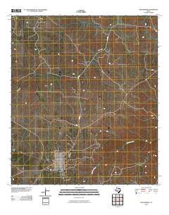 Rocksprings 2010 topographic map thumbnail