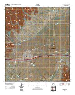 Van Horn 2010 topographic map thumbnail
