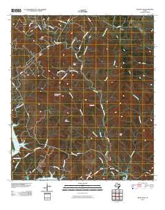 Travis Peak 2010 topographic map thumbnail
