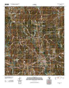 Woodville 2010 topographic map thumbnail