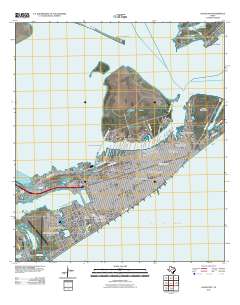 Galveston 2010 topographic map thumbnail