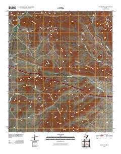 Hackett Peak 2010 topographic map thumbnail