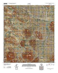 Packsaddle Mountain 2010 topographic map thumbnail