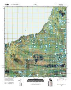 West of Johnson Bayou 2010 topographic map preview