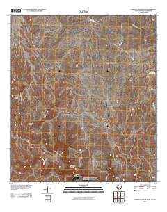 Candilla Canyon East 2010 topographic map thumbnail