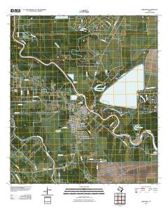 Brazoria 2010 topographic map thumbnail