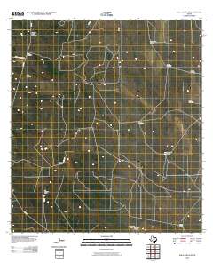 Agua Nueva SE 2010 topographic map thumbnail