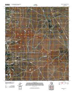 Christoval 2010 topographic map thumbnail