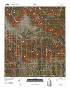 Duff Springs 2010 topographic map thumbnail