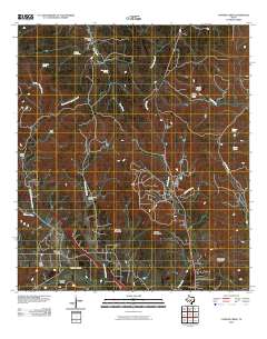Cypress Creek 2010 topographic map thumbnail