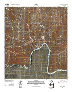 Langtry 2010 topographic map thumbnail