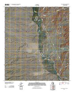 Las Conchas 2010 topographic map thumbnail