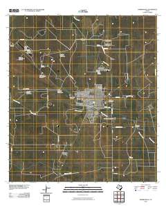 Hebbronville 2010 topographic map thumbnail